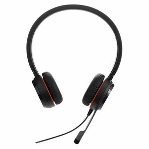 Jabra Evolve 20SE MS Stereo Headset Vezetékes Fejpánt Iroda/telefonos ügyfélközpont USB A típus Bluetooth Fekete kép