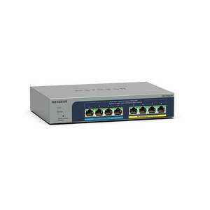 NETGEAR 8-port Ultra60 PoE++ Multi-Gigabit (2.5G) (unmanaged) L2/L3 2.5G Ethernet (100/1000/2500) Ethernet-áramellátás (PoE) Szürke kép