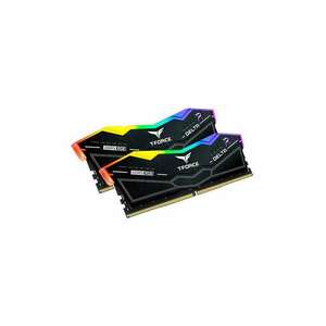 TeamGroup 32GB / 6600 Kit Delta RGB Black DDR5 RAM KIT (2x16GB) (FF3D532G6600HC34DC01) kép