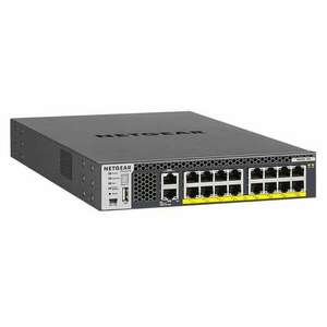 NETGEAR M4300-16X Vezérelt L3 10G Ethernet (100/1000/10000) Ethernet-áramellátás (PoE) támogatása 1U Fekete kép