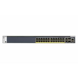 NETGEAR M4300-28G-PoE+ Vezérelt L2/L3/L4 10G Ethernet (100/1000/10000) Ethernet-áramellátás (PoE) támogatása 1U Fekete kép