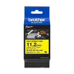 Brother szalag hse-631e, sárga alapon fekete, zsugorcső, 11, 2mm, 1, 5m HSE631E kép