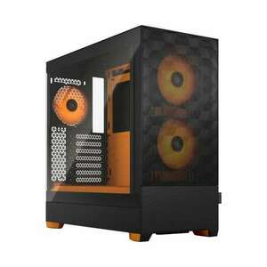 Fractal Design FD-C-POR1A-05 Pop Air táp nélküli ablakos ház RGB Orange Core fekete-narancssárga kép