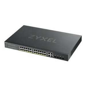 ZyXEL GS1920-24HPv2 28port GbE LAN PoE (375W) 4x GbE SFP/RJ45 Combo port L2 menedzselhető PoE switch kép