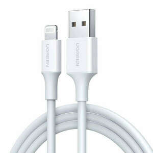 Kábel Lightning USB UGREEN 2.4A US155, 0.5m (fehér) kép