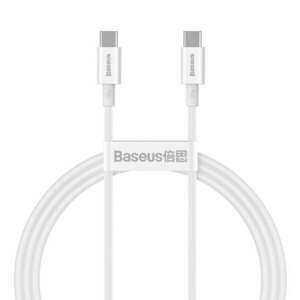 Baseus USB-C-USB-C kábel, 100 W, 2 m (fehér) kép