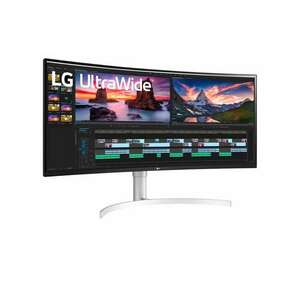 LG Monitor 38" - 38WN95CP-W (IPS; Ívelt; 21: 9; QHD+ 3840x1600; 1ms; 144Hz; 450cd; HDMI; DP; TB; USB; Spk; HDR600; GSync) kép