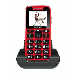 Evolveo EasyPhone EP-500-RED mobiltelefon 4, 57 cm (1.8") 84 g Vörös Telefon időseknek kép