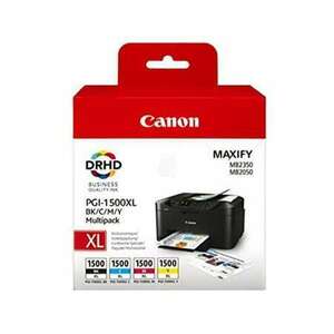 CANON PGI-1500XLKIT Tintapatron multipack Maxify MB2350 nyomtatóhoz, CANON, b+c+m+y, 34ml+3*12ml kép