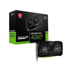 Msi RTX 4060 TI VENTUS 2X Fekete 16G OC RTX 4060 TI VENTUS 2X BLACK 16G OC kép