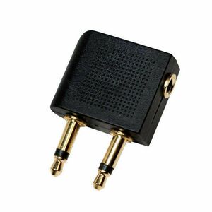 Logilink Audioadapter, 2x 3, 5 mm 2-Pin/M 3, 5 mm 3-Pin/F, 90 -os szög kép