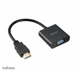 Akasa HDMI apa - VGA anya adapter - Fekete kép