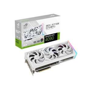 Asus Videokártya - nVidia ROG-STRIX-RTX4090-O24G-WHITE (24576MB, GDDR6X, 2640/21000 Mhz, 384bit, 2xHDMI, 3xDP) kép