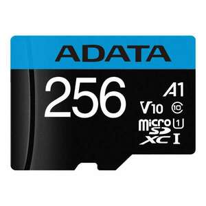 Adata AUSDX256GUICL10A1-RA1 memóriakártya MicroSDXC 256GB + Adapter UHS-I CL10 (100/25) kép