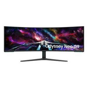 Samsung ívelt gaming 240hz va monitor 57" g95nc, 7680x2160, 32: 9, 420cd/m2, 1ms, 3xhdmi/dp/2xusb LS57CG952NUXEN kép