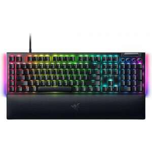 Razer BlackWidow V4 Mechanikus Vezetékes Gaming Billentyűzet, zöld kapcsolóval - Angol (US) - Fekete kép