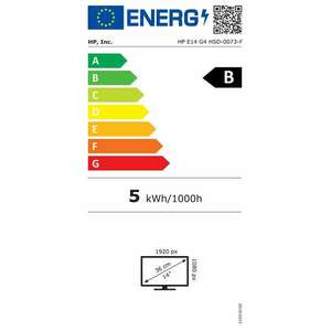 HP portable LED display E14 G4 - 35, 56 cm (14") - 1920 x 1080 Full HD (1BO65AA- ABB) kép