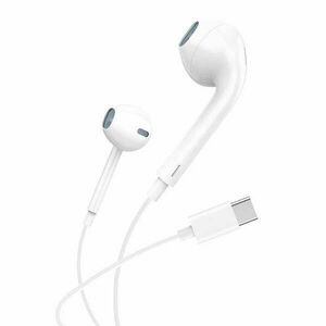 In-ear headphones, wired Foneng T15, USB-C, 1.2m (white) kép