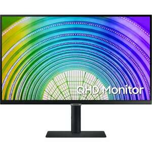 Samsung S60UA, LS27A600UUUXEN IPS Monitor, 27", 2560x1440, 16: 9, 300cd/m2, 5ms, DisplayPort/HDMI/3xUSB/USB-C/LAN, Pivot kép