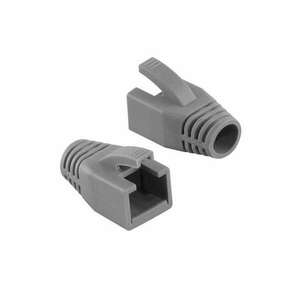 Logilink RJ45 feszültségmentesítő védőburkolat, 8 mm, szürke, 50 db kép