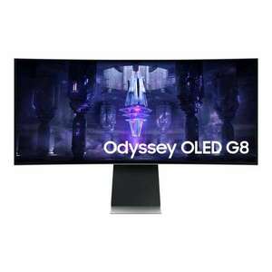 Samsung G85SB, LS34BG850SUXEN ívelt Gaming&Smart OLED Monitor, 34", 3440x1440, 21: 9, 250cd/m2, 0.1ms, Mini-DP/Micro HDMI/USB-C/WiFi/BT kép