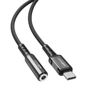 Adapter USB-C to mini jack 3, 5mm Acefast C1-07 18cm (black) kép