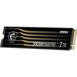 MSI SPATIUM M480 PRO PCIE 4.0 NVME M.2 2TB SSD meghajtó PCI Express 4.0 3D NAND kép