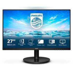 Philips 271V8LA VA Monitor, 27", 1920x1080, 16: 9, 250cd/m2, 4ms, VGA/HDMI, hangszóró kép