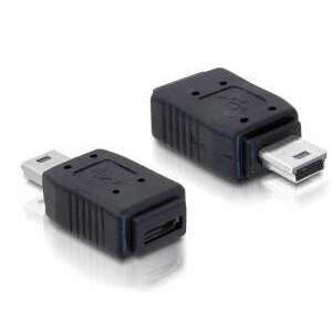 Delock Adapter USB mini apa &gt; USB micro-A+B anya kép