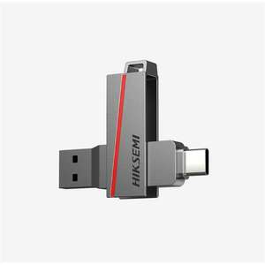 Hiksemi pendrive 32gb e307c u3 "dual slim" usb 3.2/type-c, szürke (hikvision) HS-USB-E307C 32G U3 kép