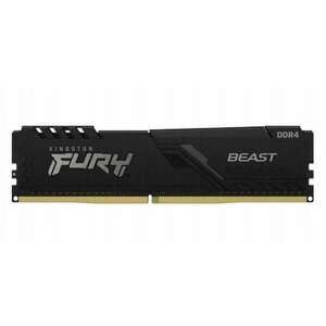 32GB 3600MHz DDR4 RAM Kingston Fury Beast Black CL18 (2x16GB) (KF436C18BBK2/32) kép