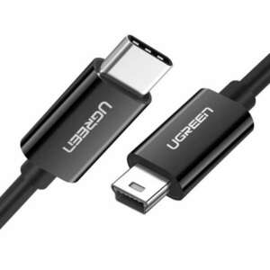 UGREEN US242 mini USB - USB-C kábel 1m, fekete (50445) kép