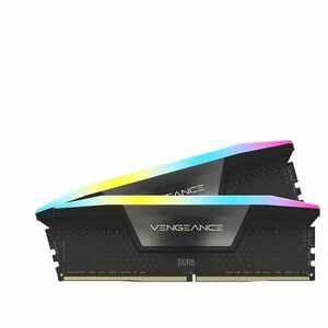 CORSAIR DDR5 6000MHz 64GB (2x32GB) XMP VENGEANCE RGB RAM, fekete kép