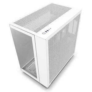 NZXT H9 Flow Tempered Glass Matte White kép