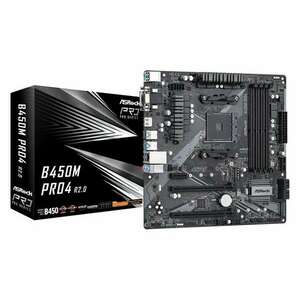 ASRock B450M PRO4 R2.0 90-MXBEG0-A0UAYZ kép