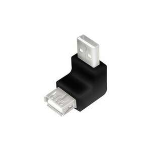 LogiLink USB 2.0 apa-anya derékszögű adapter fekete (AU0025) kép