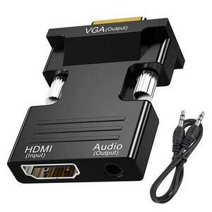 HDMI-VGA video-audio adapter, jack kimenet, fekete kép