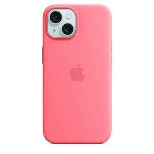 Silicone Case with MagSafe for iPhone 15 - Pink kép