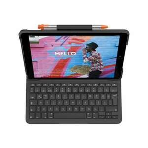 Logitech Slim Folio QWERTY Brit angol Bluetooth Grafit kép