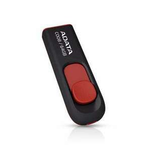 ADATA Pendrive, 64GB, USB 2.0, ADATA "C008", fekete kép