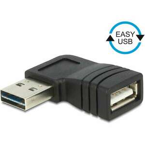 Delock EASY-USB 2.0-A apa &gt; USB 2.0-A anya bal/jobb forgatott adapter (65522) kép