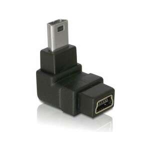 Delock Adapter USB-B mini 5tűs apa/anya 90 derékszögű USB-B mini 5tűs adapter kép