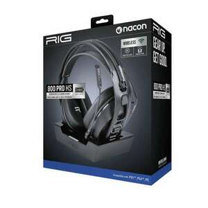 Nacon RIG 800 PRO HS vezeték nélküli sztereó gamer headset, fekete (PS5) kép