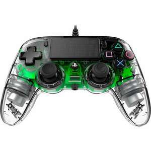 Nacon Illuminated Compact USB Gamepad Transparent/Zöld PS4OFCPADCLGREEN kép