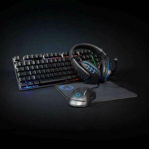 Gaming Combo Kit | 5-in-1 | Billentyűzet, fejhallgató, egér és egérpad | Fekete | QWERTY | ND Kiosztás kép