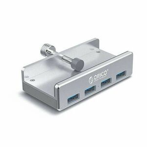 Orico USB3.0 Hub - MH4PU-SV /161/(4 port, Bemenet: USB-A, Kimenet: 4xUSB-A, rögzíthető, ezüst) kép