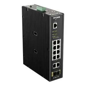 D-Link DIS-200G-12PS 12 port Gigabit PoE+ 2xSFP menedzselhető ipari switch kép