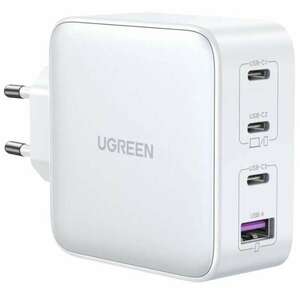 Ugreen USB-A / 3x USB-C Hálózati töltő - Fehér (100W) kép