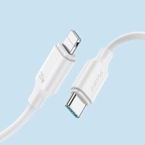 Joyroom S-CL020A9 adat és töltőkábel, USB-C / Lightning, 20W, 25cm, Fehér kép