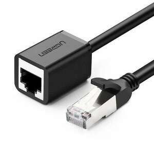 UGREEN RJ45 Ethernet hálózati kábel hosszabbító fém dugóval Cat. 6 2m fekete (11281) kép